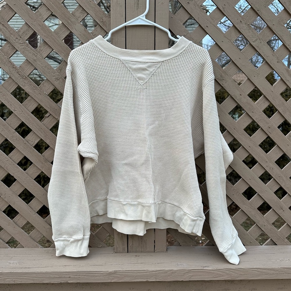 J Crew Waffle knit Pullover